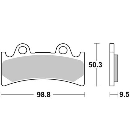 Plaquettes de freins SBS 683HS Sinter Métal Fritté avant