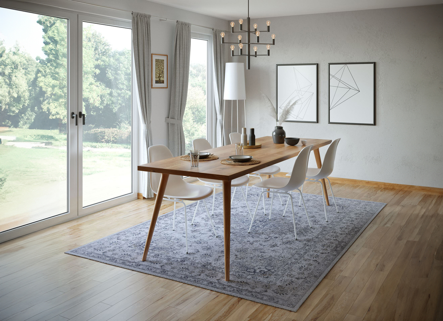 Klassischer Teppich mit schönen Ornamenten