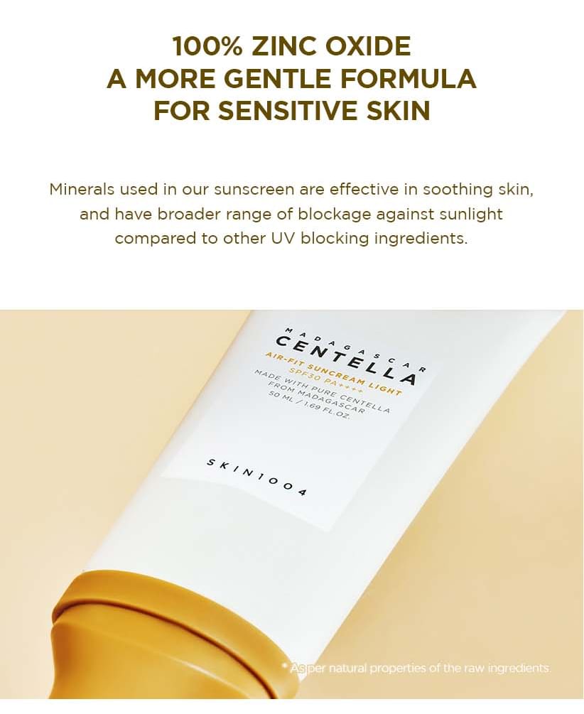 SKIN 1004 - Madagascar Centella Air Fit Zonnebrandcrème Licht