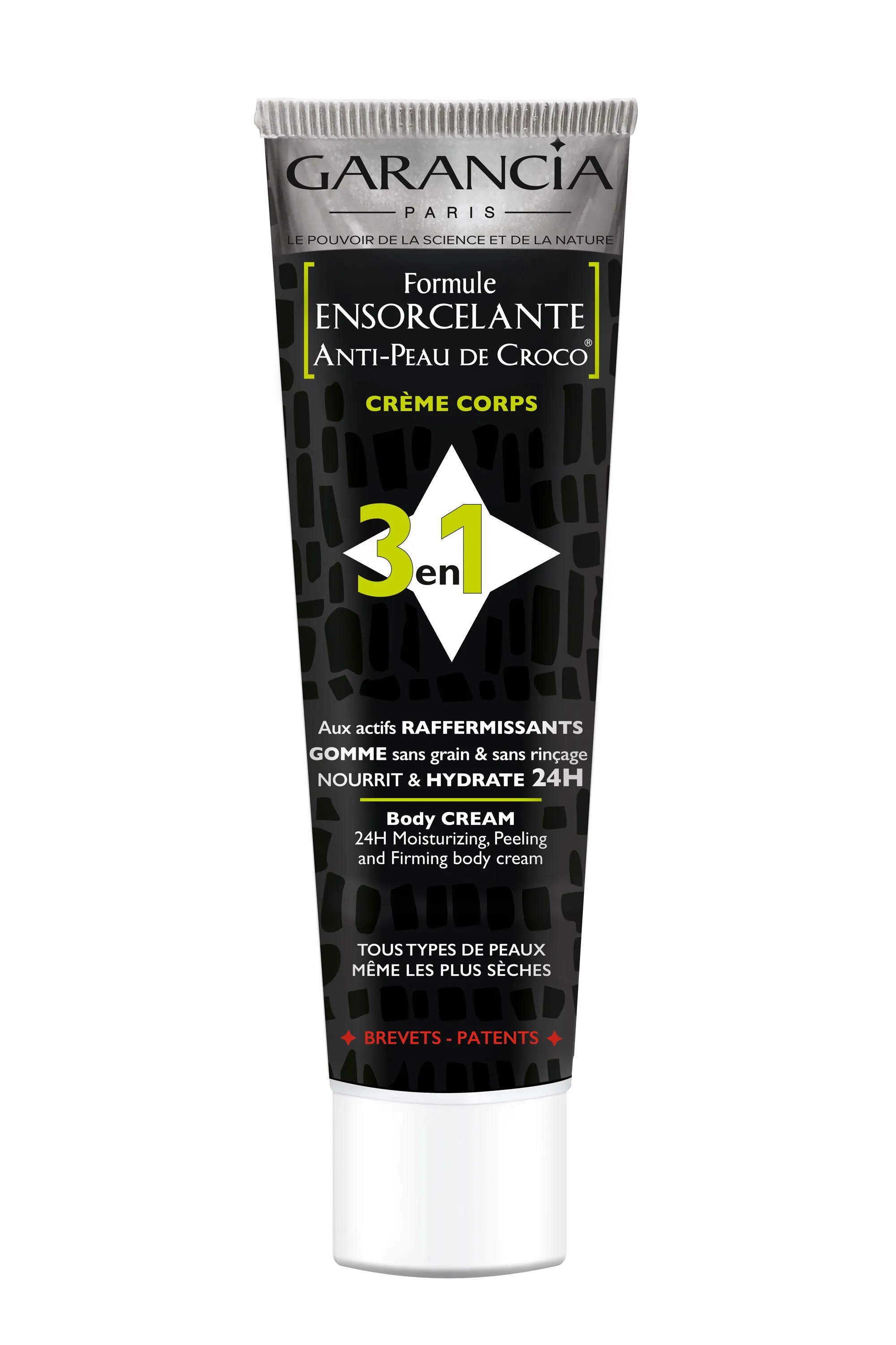 Garancia Crème corps 3-en-1 Formule Ensorcelante Anti-Peau de Croco®-150 ml