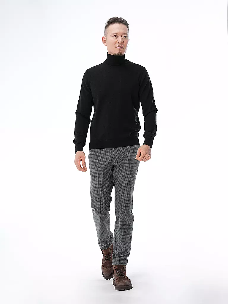 GRAN SASSO Rollkragenpullover schwarz