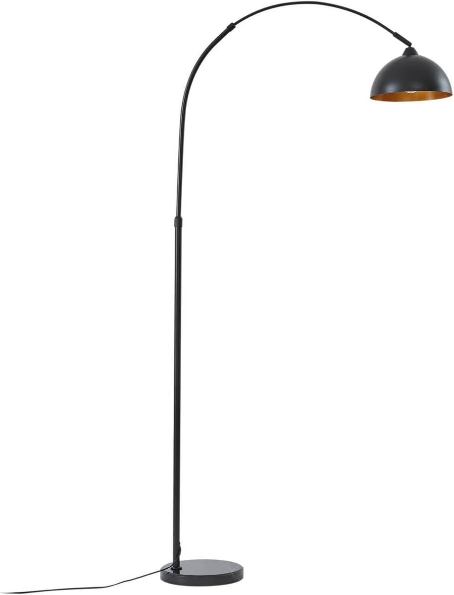 Lindby Stehlampe (Bogenleuchte) Tonka (Modern) in Schwarz aus Metall (1 flammig, E27) - Stehleuchte Standleuchte Floor Lamp Wohnzimmerlampe Wohnzimmerleuchte