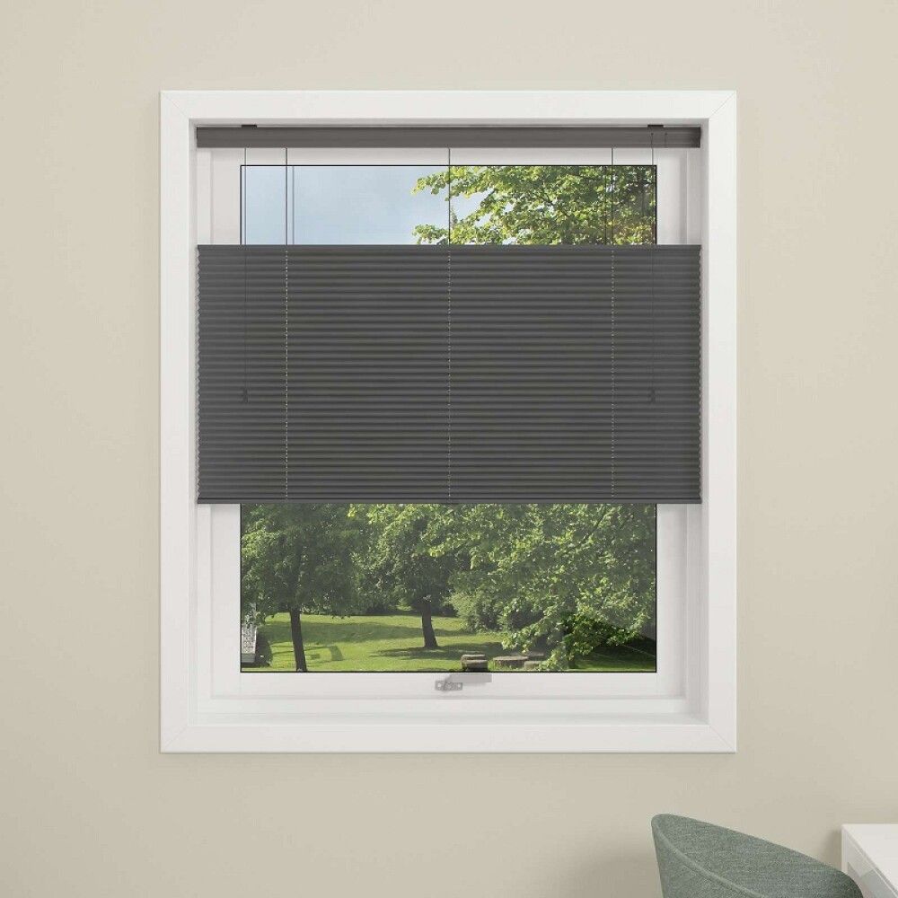 PLISSÉ TOUCH SPLIT 60X160 GRÅ