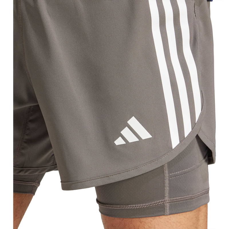 adidas Own The Run 3-Stripes 2in1 Løbeshorts Herre