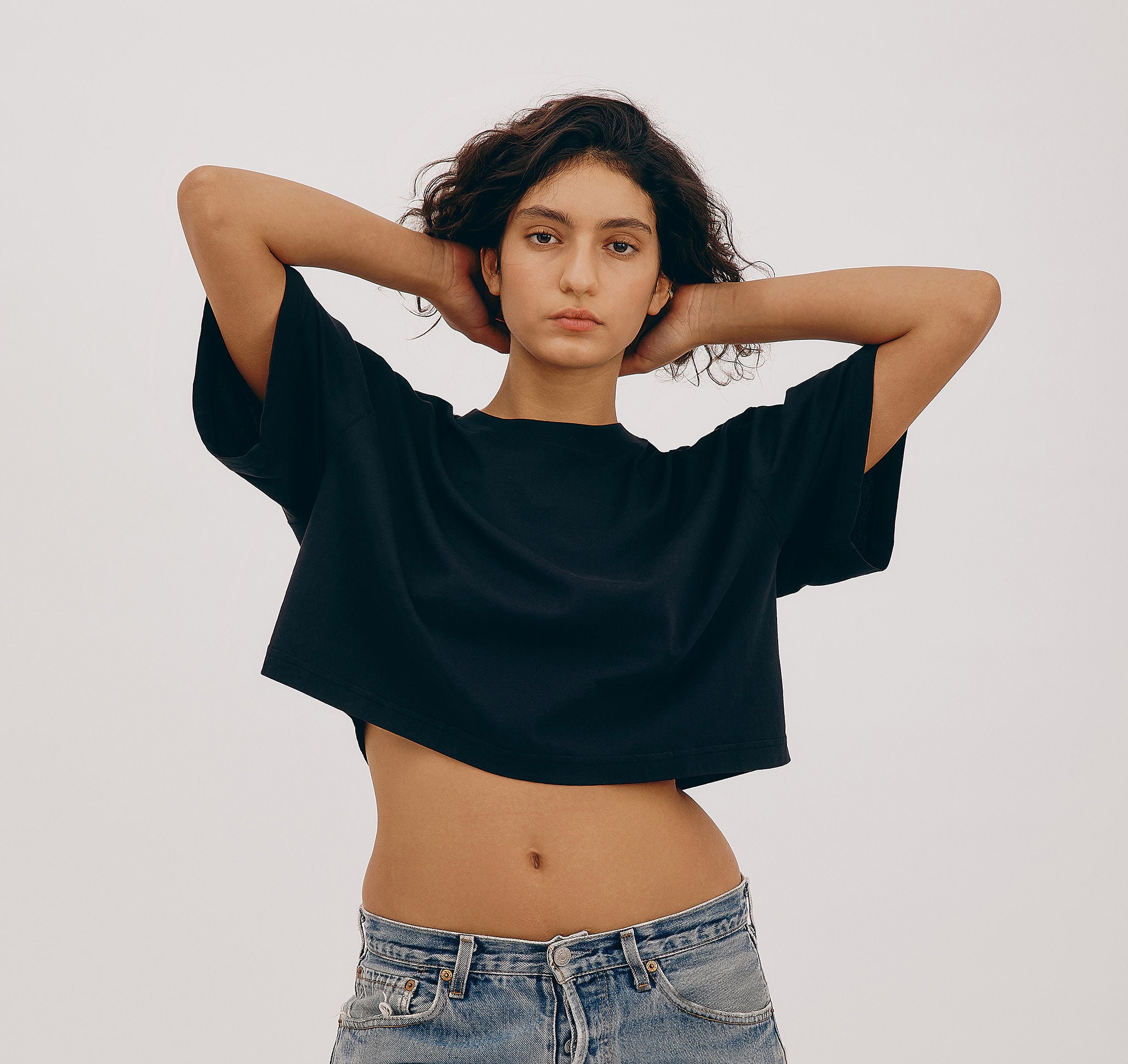 ORGANIC COTTON<br>True Boxy Crop Tee