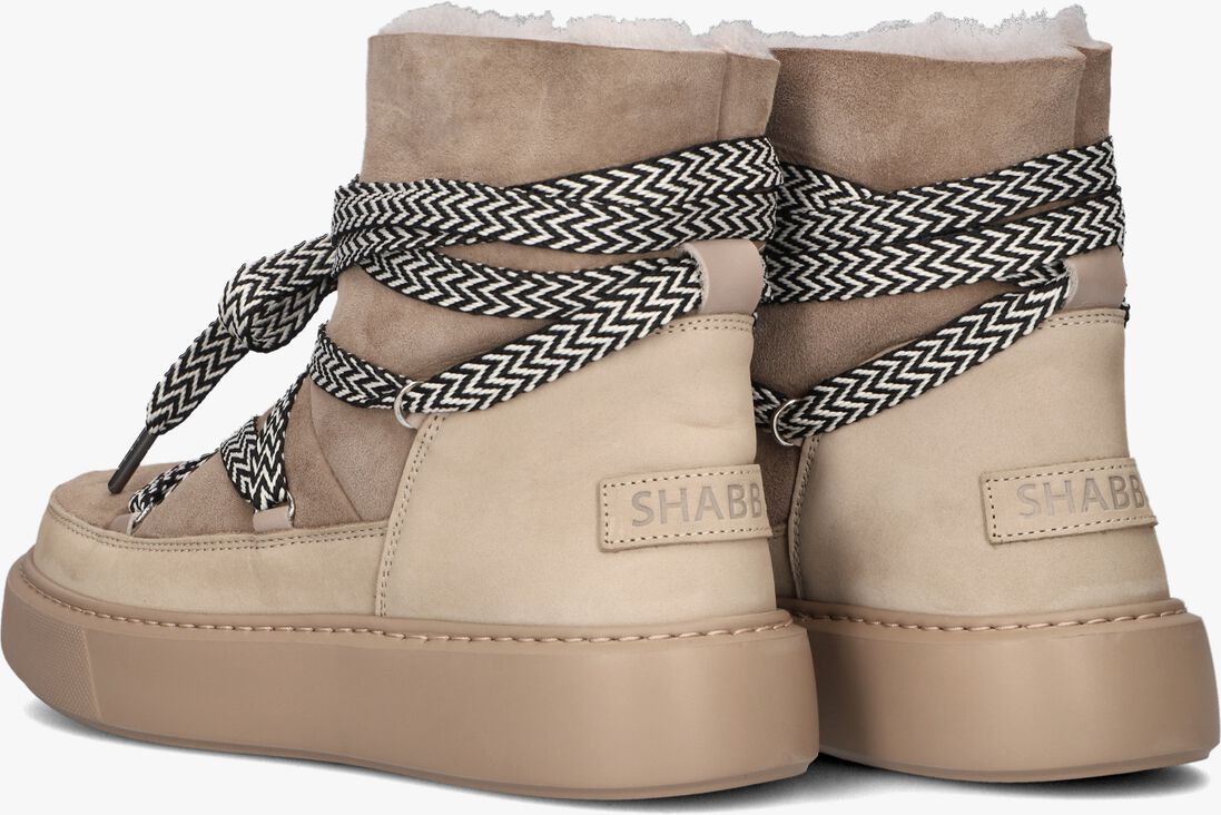 SHABBIES taupe shabbies enkellaarsjes hind sneaker