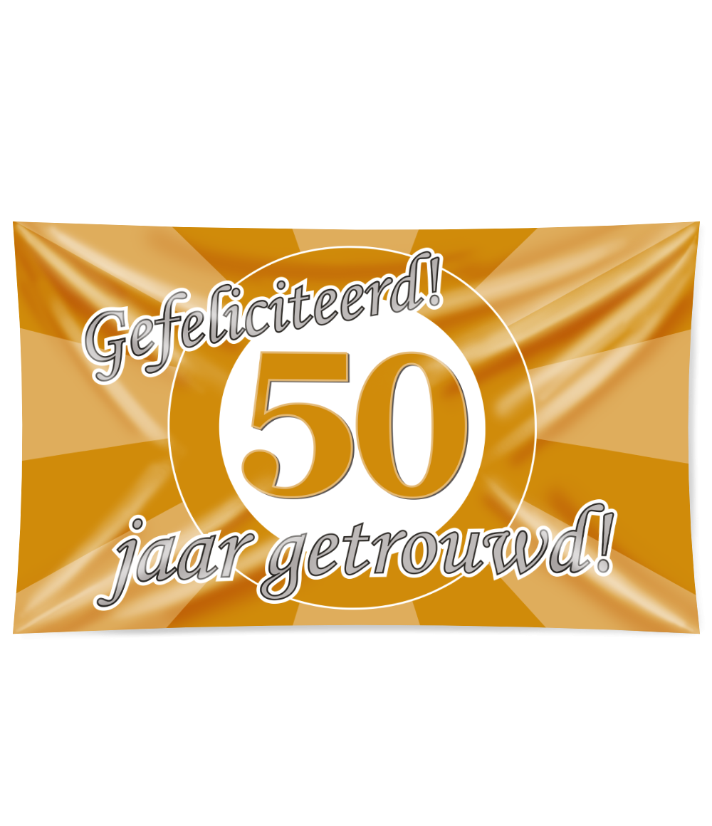 Gevelvlag 50Jaar Getrouwd 1,5m