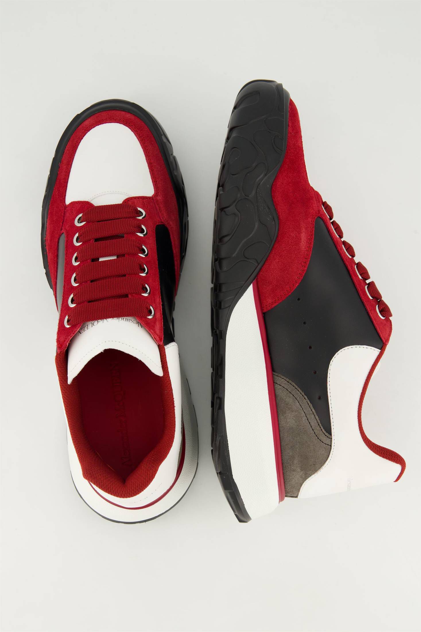 Alexander McQueen| Herren Sneaker COURT mit Glatt- und Veloursleder