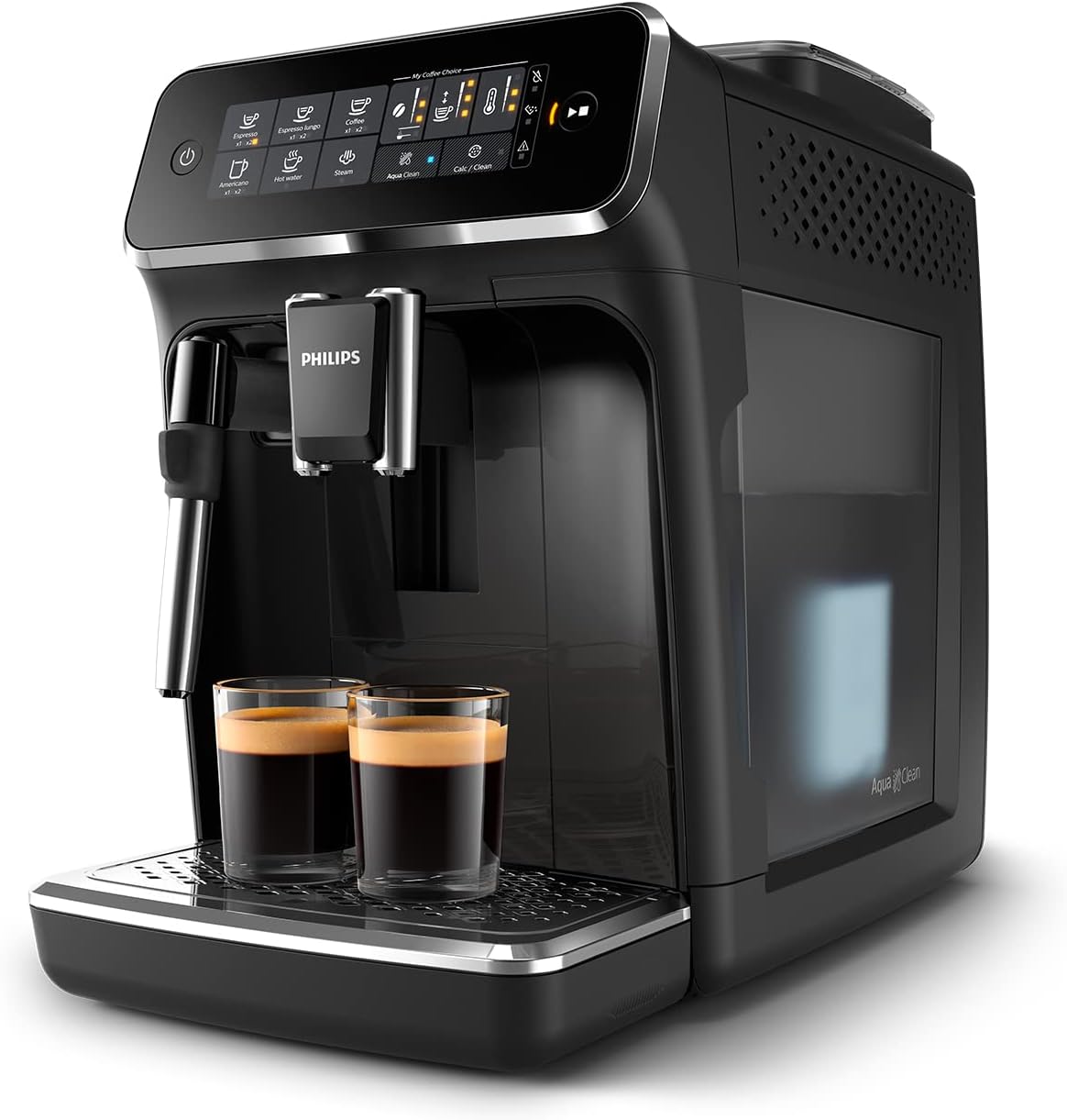 Máquina de café expresso totalmente automática PHILIPS Série 3200 - Espumador de leite clássico, 4 variedades de café, visor tátil intuitivo, preta (EP3221/44)