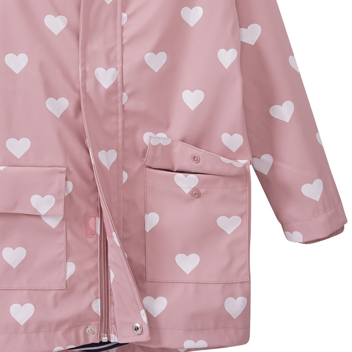 Yigga Mädchen Regenjacke mit Beschichtung rosa