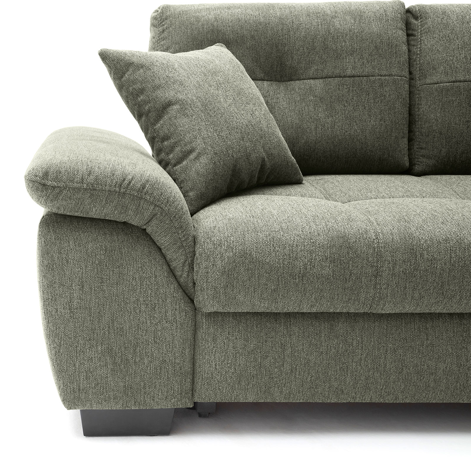 Ecksofa - green - Boxspringaufbau - Dauerschläfer