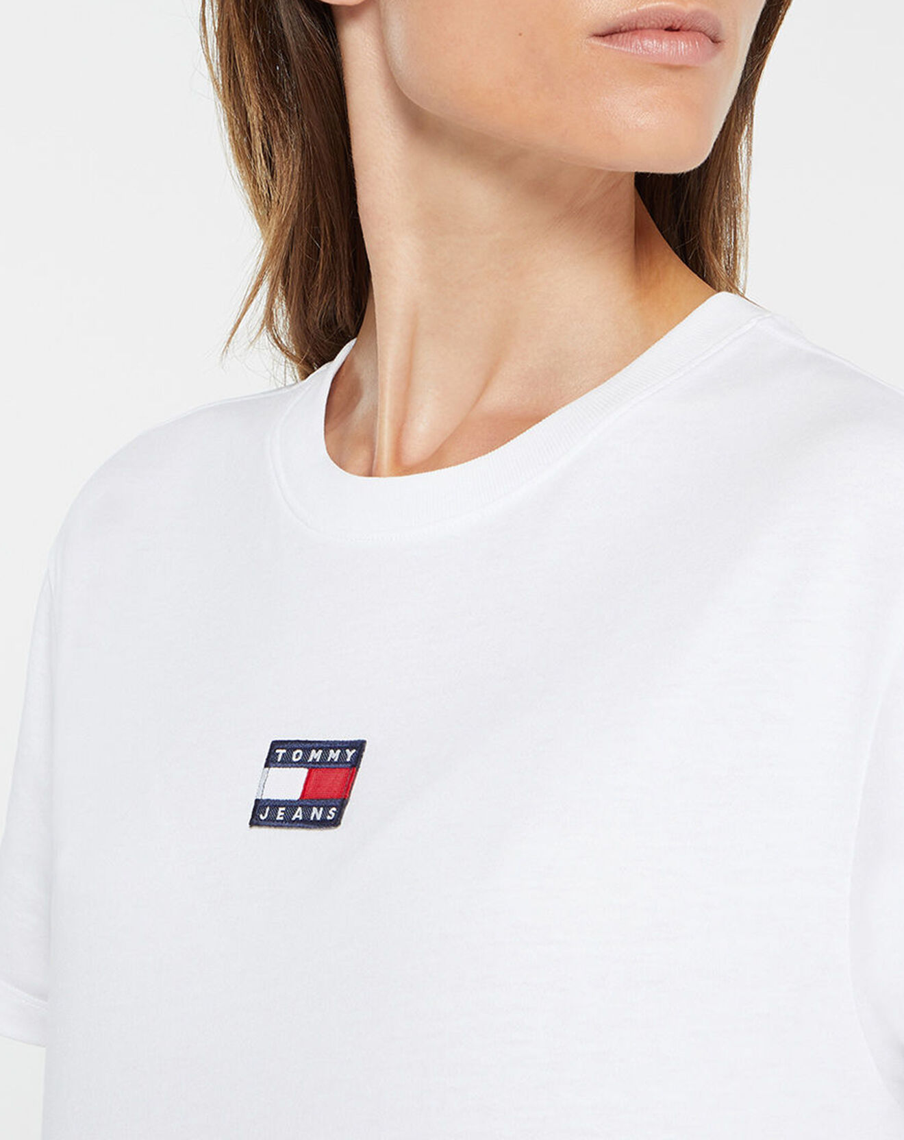 Tommy Jeans T-Shirt Badge blanc