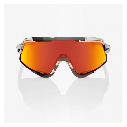 Lunettes 100% Glendale / Soft Tact Grey Camo Hiper Red Multilayer / Mirror