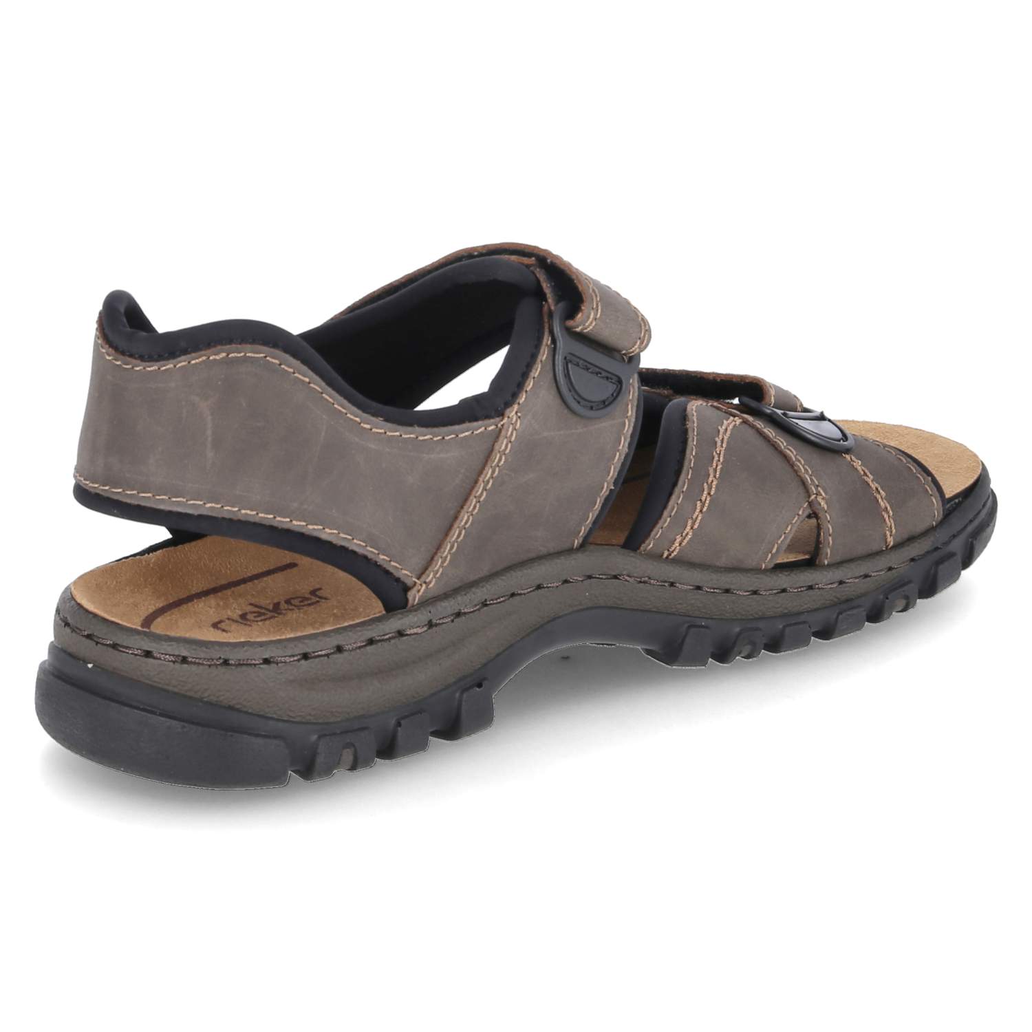 Rieker Sandalen - tabak/schwarz