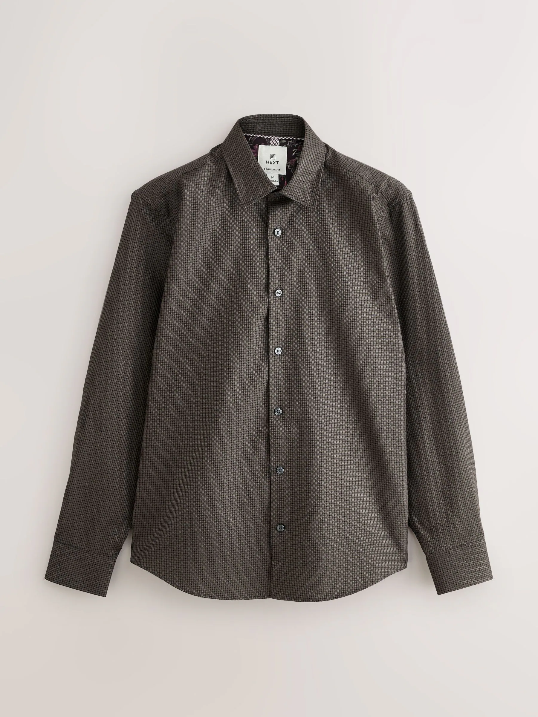 Zwart/goud - Smart Trimmed Long Sleeve Party Shirt