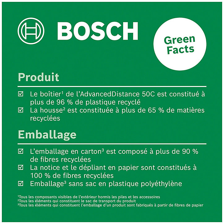 Télémètre laser Bosch AdvancedDistance 50C 50 m