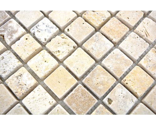Natuursteenmozaïek XNT 46380 bruin/beige 30,5x30,5 cm
