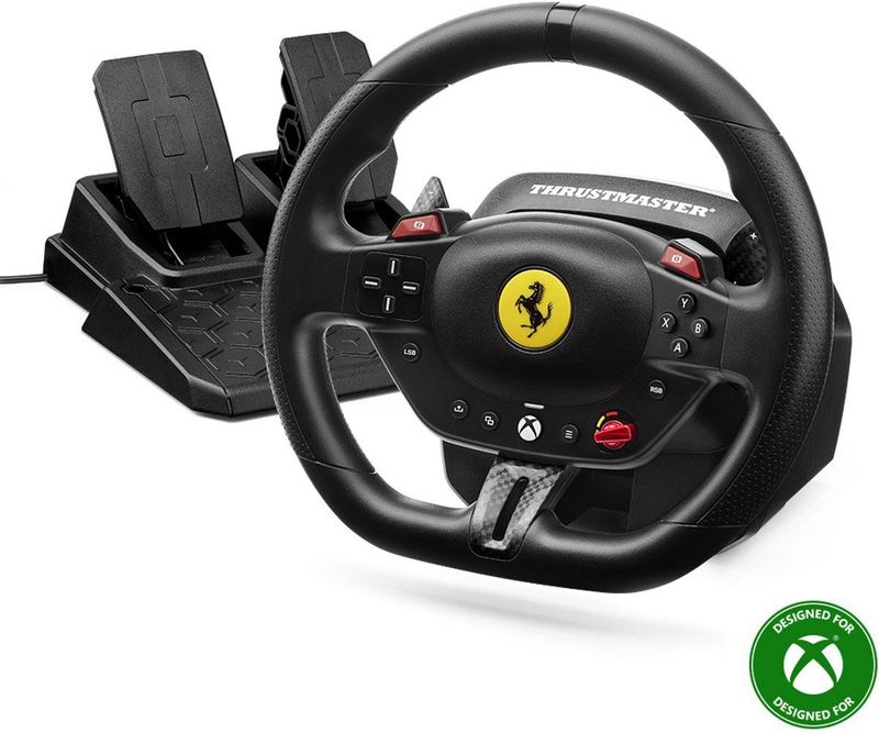 Thrustmaster T98 Ferrari 296 GTS - Controller - Zwart - Voor PC en Xbox