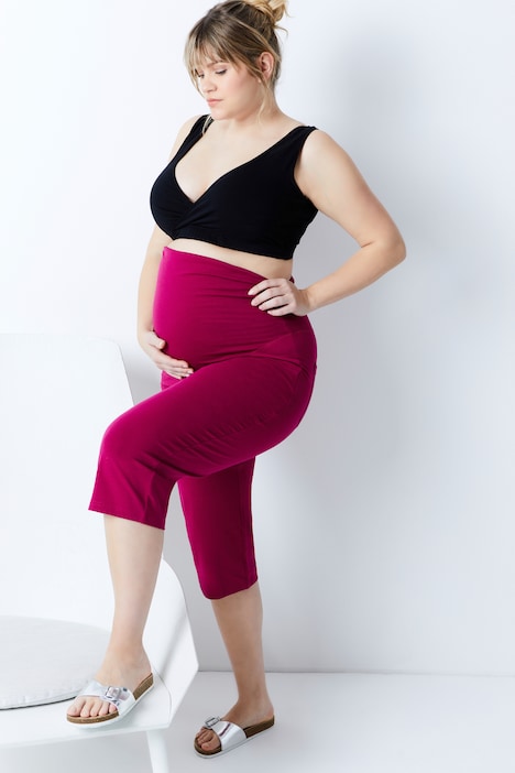 Bellieva-Caprihose, Umstandshose, Elastikbund, Biobaumwolle, GOTS