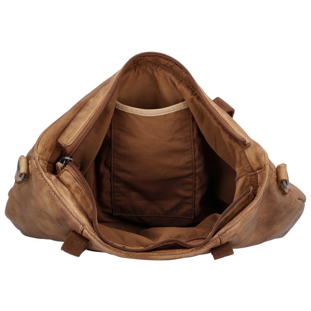 Hide & Stitches Paint Rock Hand/ Schoudertas Cognac