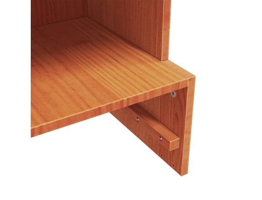 VIDAXL - Armoire à chaussures cire marron 52x30x104 cm bois pin massi...