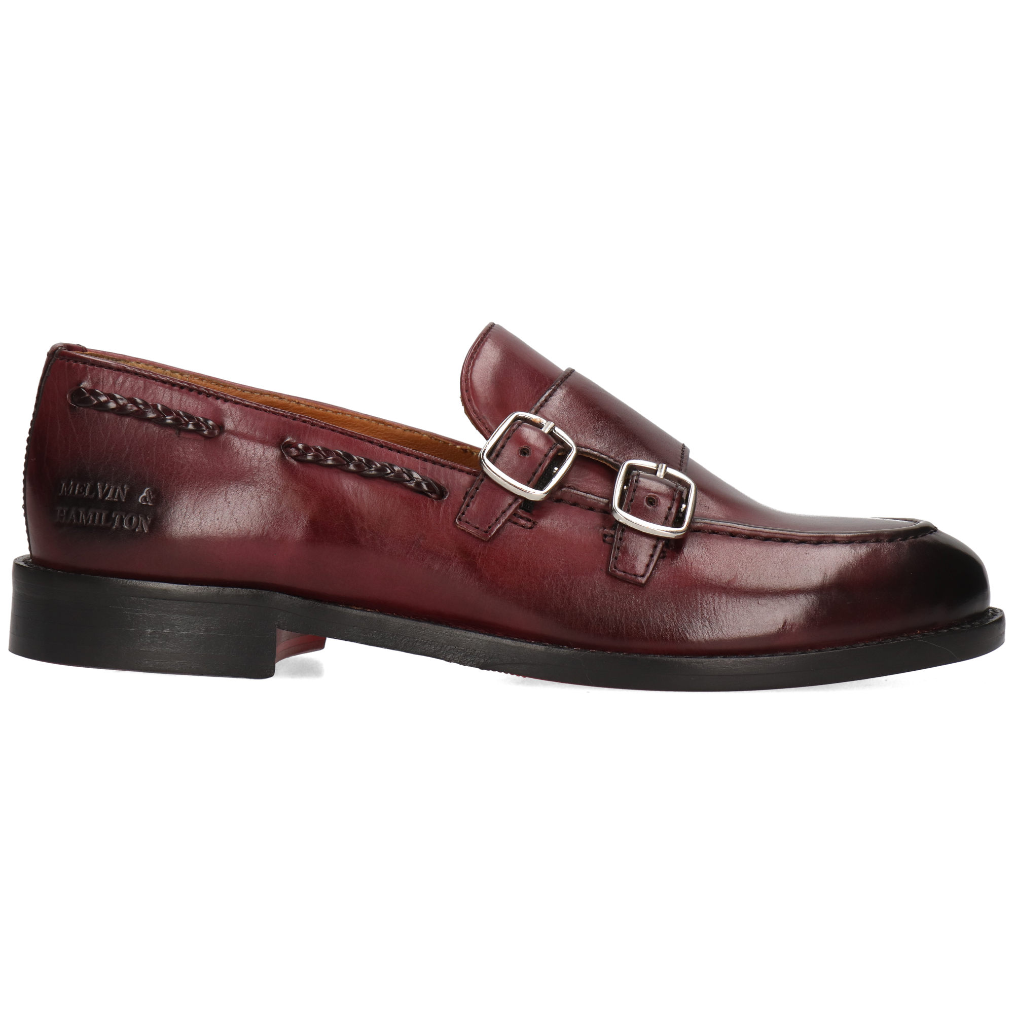 REGINE 22 - Mocassins à talon plat | Rouge