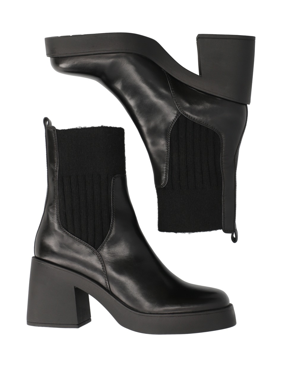 Glattleder Stiefelette