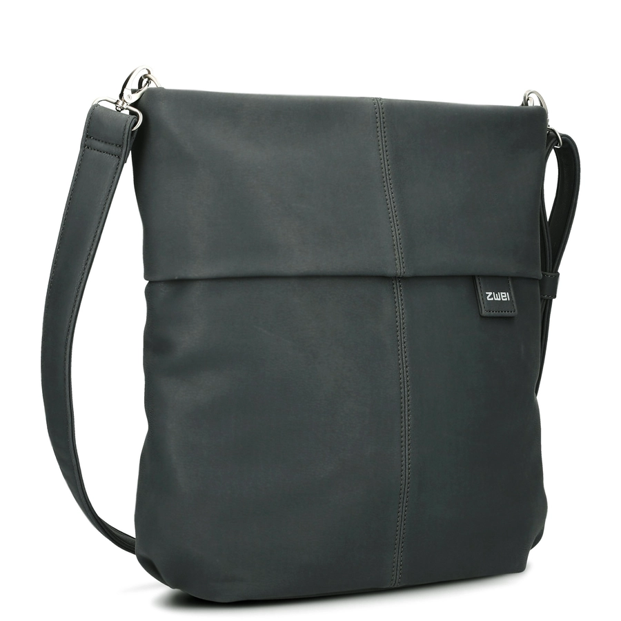 zwei Mademoiselle M12 - Schultertasche 32 cm velours-ash