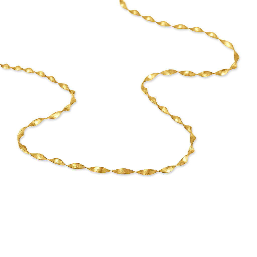 Collier Izar Maille Torsadee Or Jaune