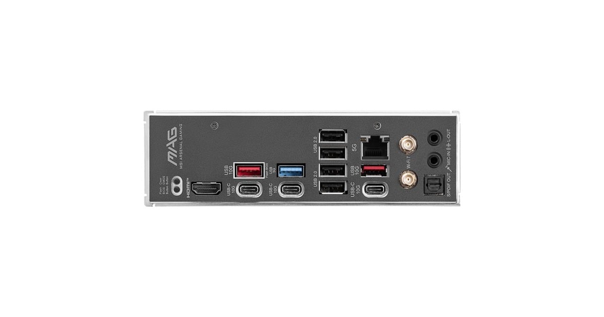MSIMAG B850 TOMAHAWK MAX WIFI socket AM5 moederbord  (RAID, 5Gb-LAN, Wi-Fi 7, BT, Sound, ATX)