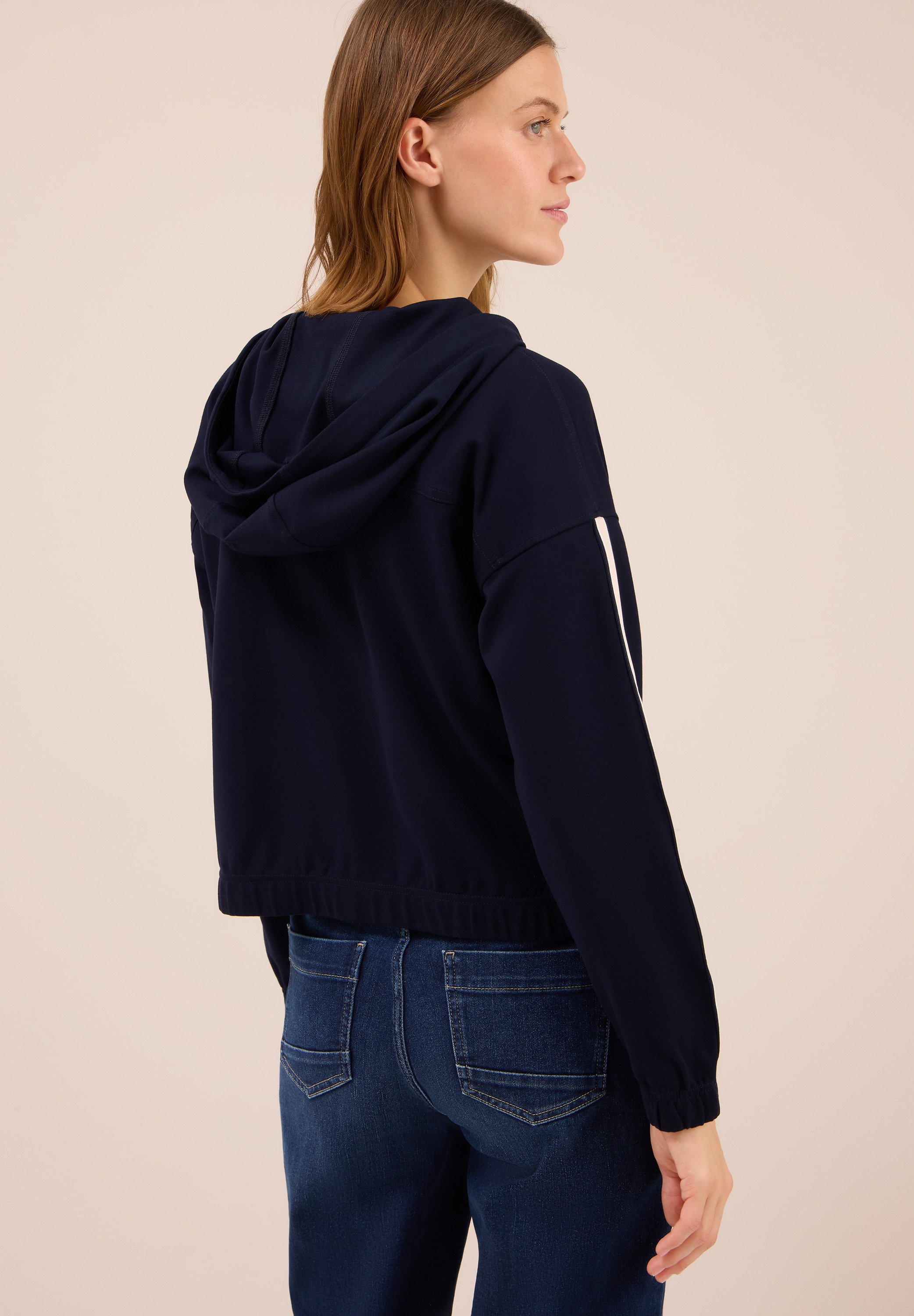 Cecil Kapuzensweatjacke , mit Galonstreifen
