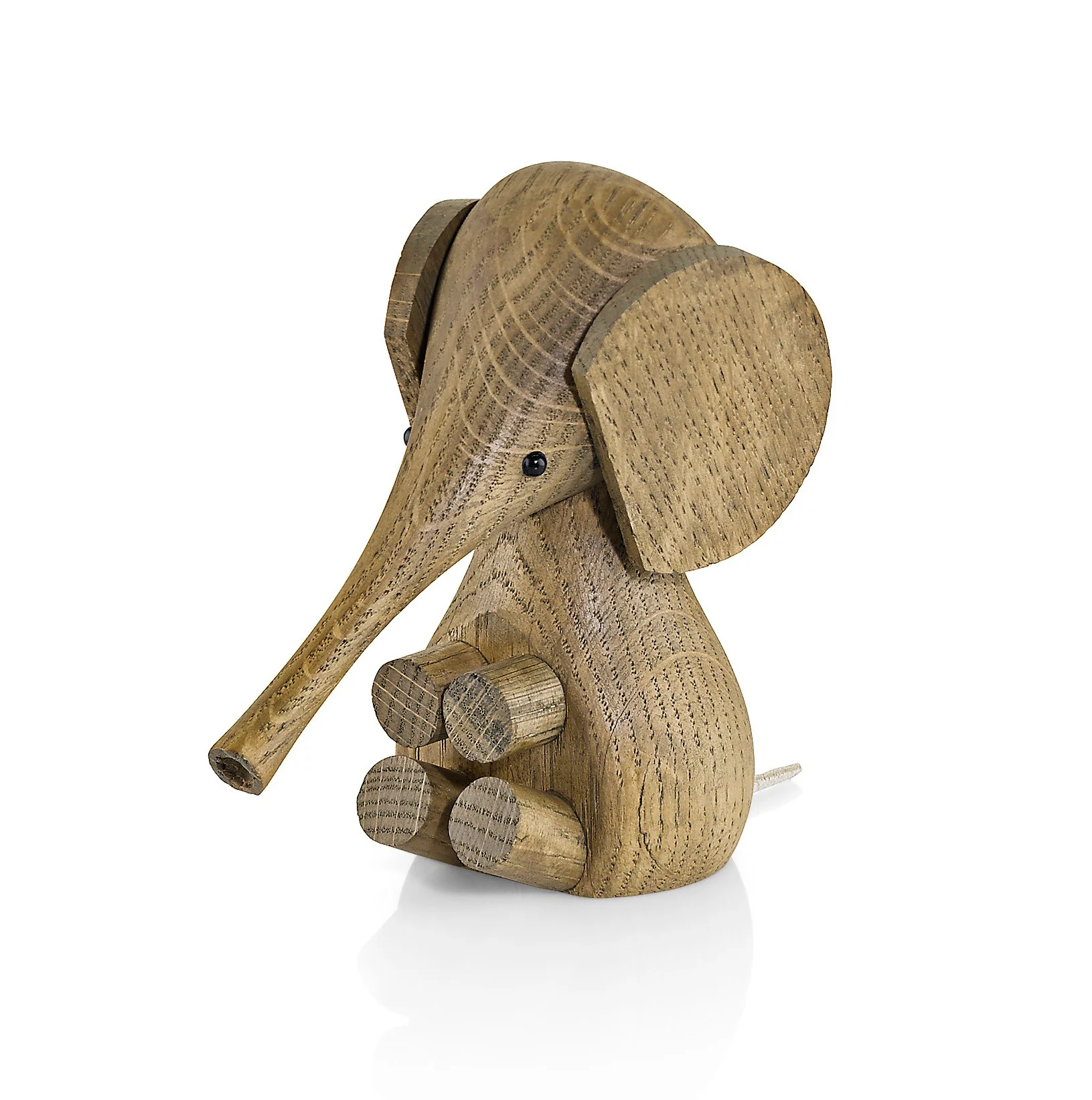 Lucie Kaas  Elefant - røget eg 11 cm