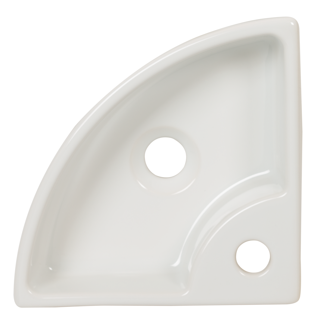 Plieger Miami hoekfontein 32x32cm wit