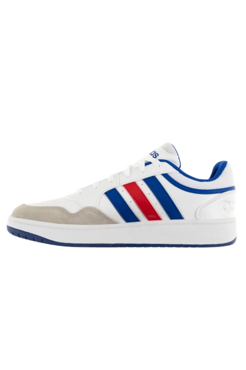 Baskets basses adidas originals hoops 3.0 ftwbla/bleluc/meipou