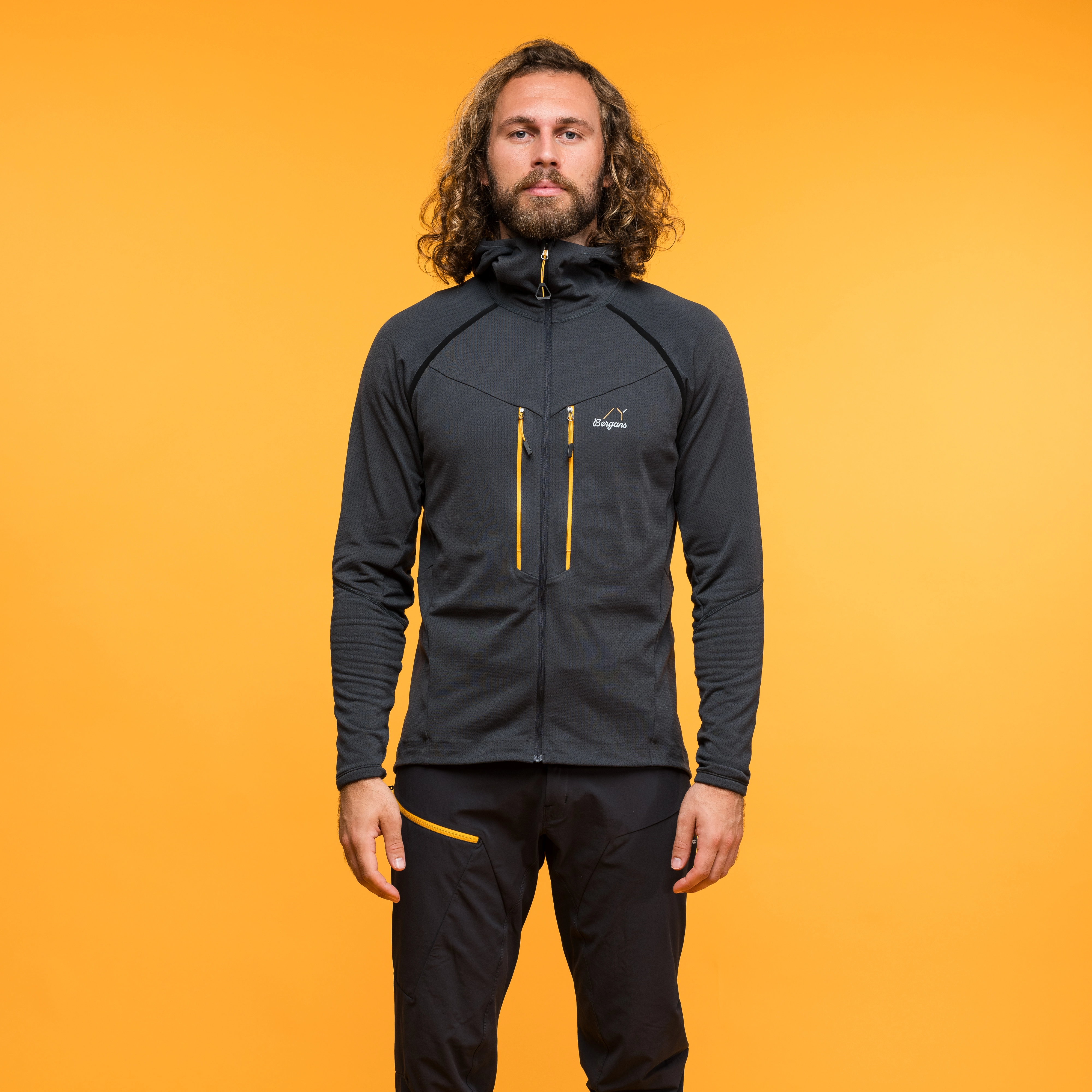 Y MountainLine Wooltech Midlayer Jacket Men Dark Shadow Grey