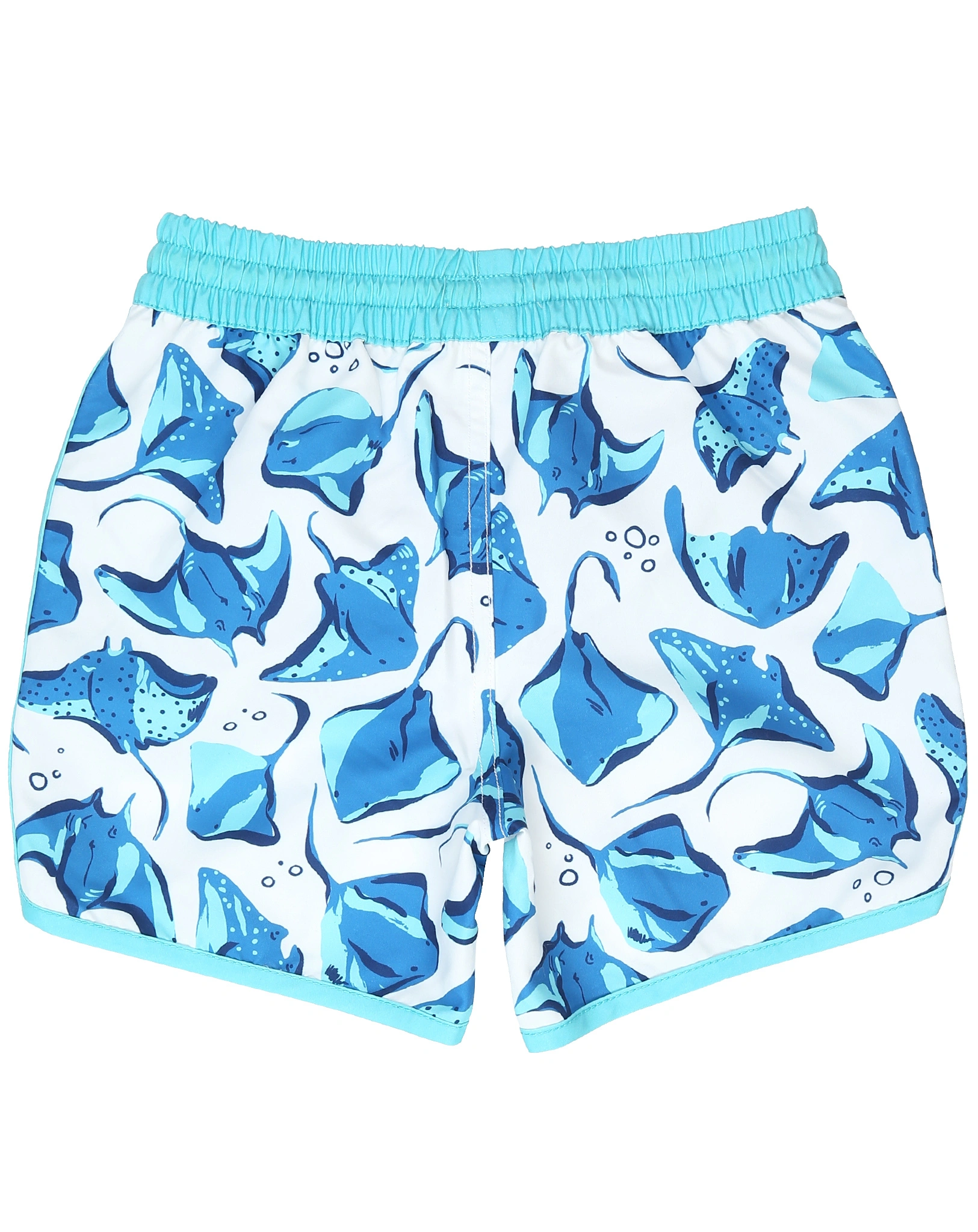 Badeshorts STING RAYS in weiß/blau