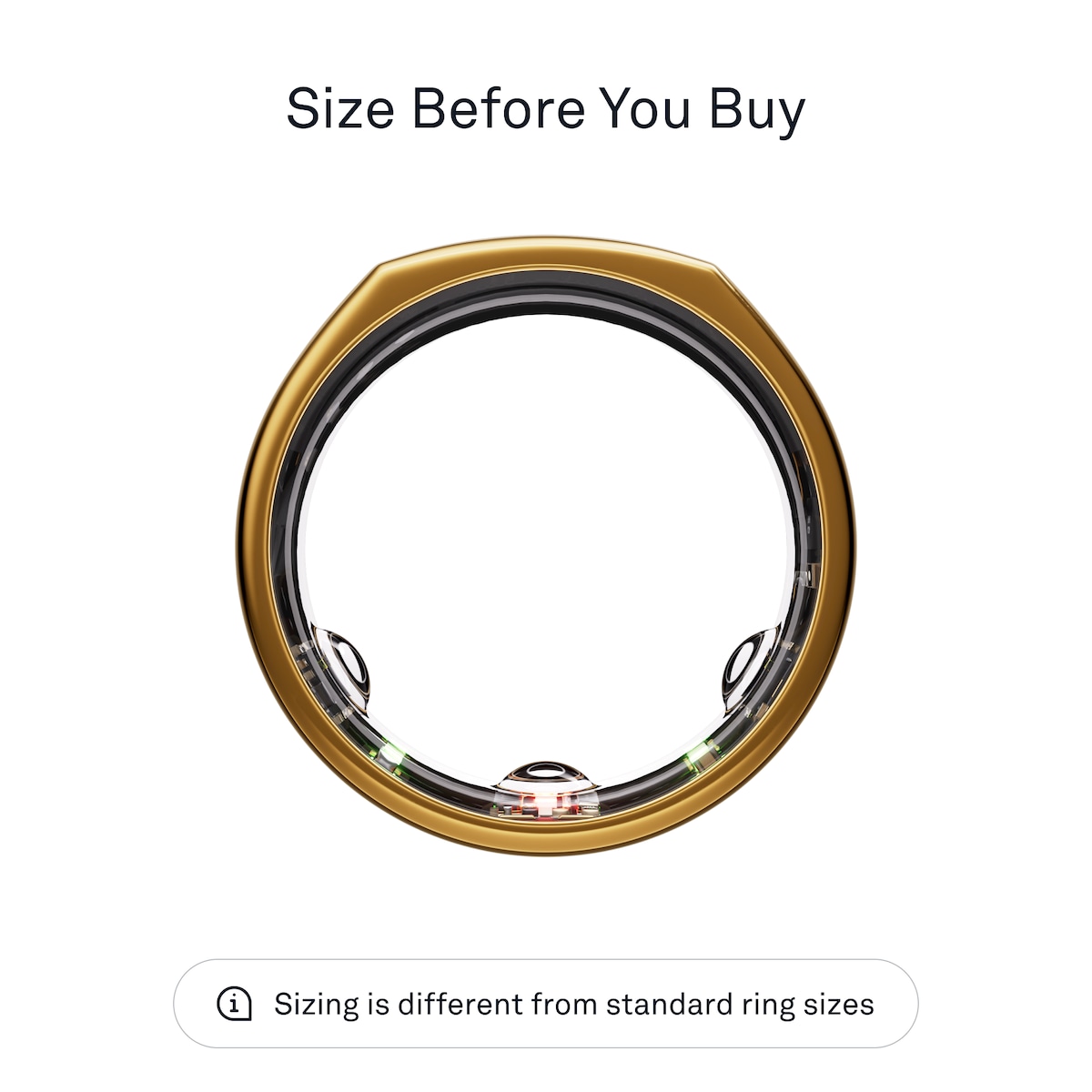 Oura-ring Gen3 Heritage smartring størrelse 11 (Gold)