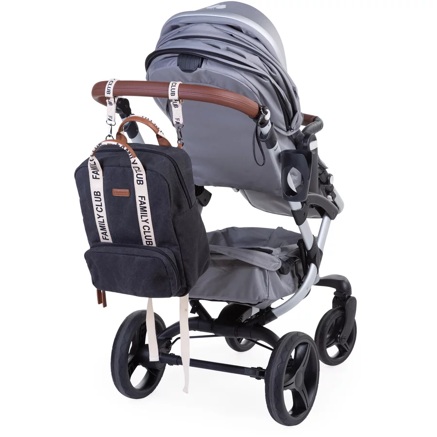 CHILDHOME Wickelrucksack Family Club Signatur Schwarz