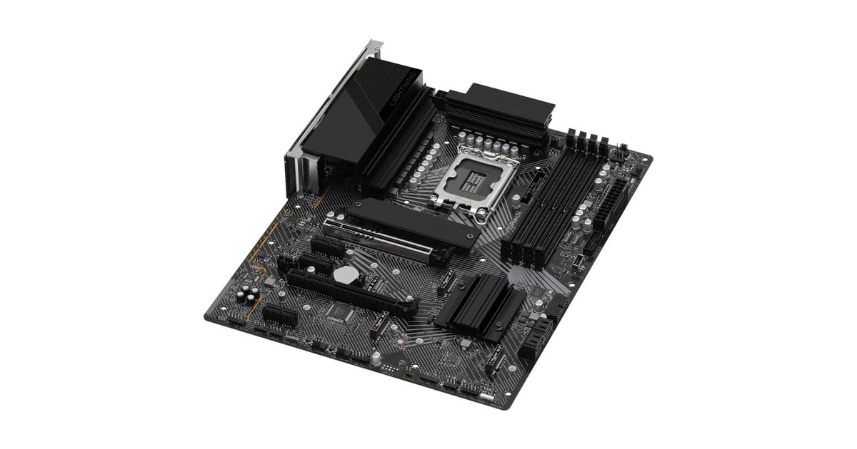 ASRockZ790 PG Lightning socket 1700 moederbord  (Zwart, RAID, 2.5 Gb-LAN, Sound, ATX)