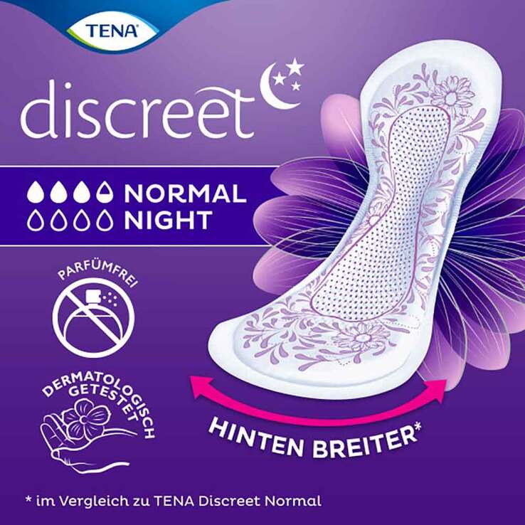TENA® discreet Normal Night Einlagen bei Inkontinenz, 20 St