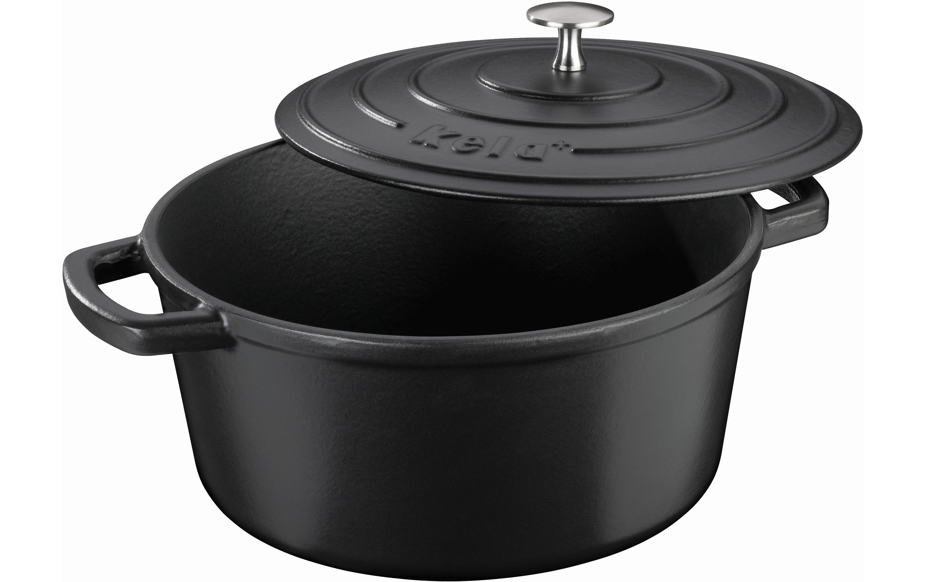 Bräter Calido rund 26 cm, SchwarzBräter aus Gusseisen