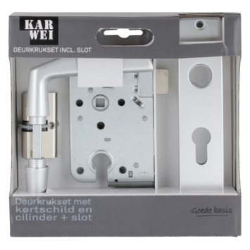 KARWEI insteekslot set compleet cilinder en deurschild Doorn 50mm