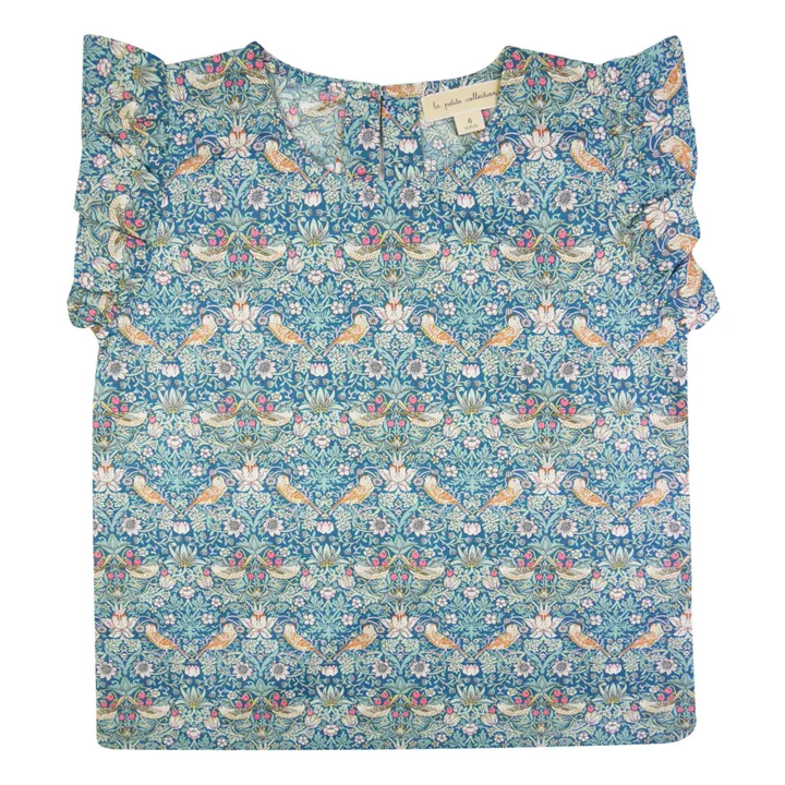 La Petite Collection Blouse Liberty Flounce | Bleu canard