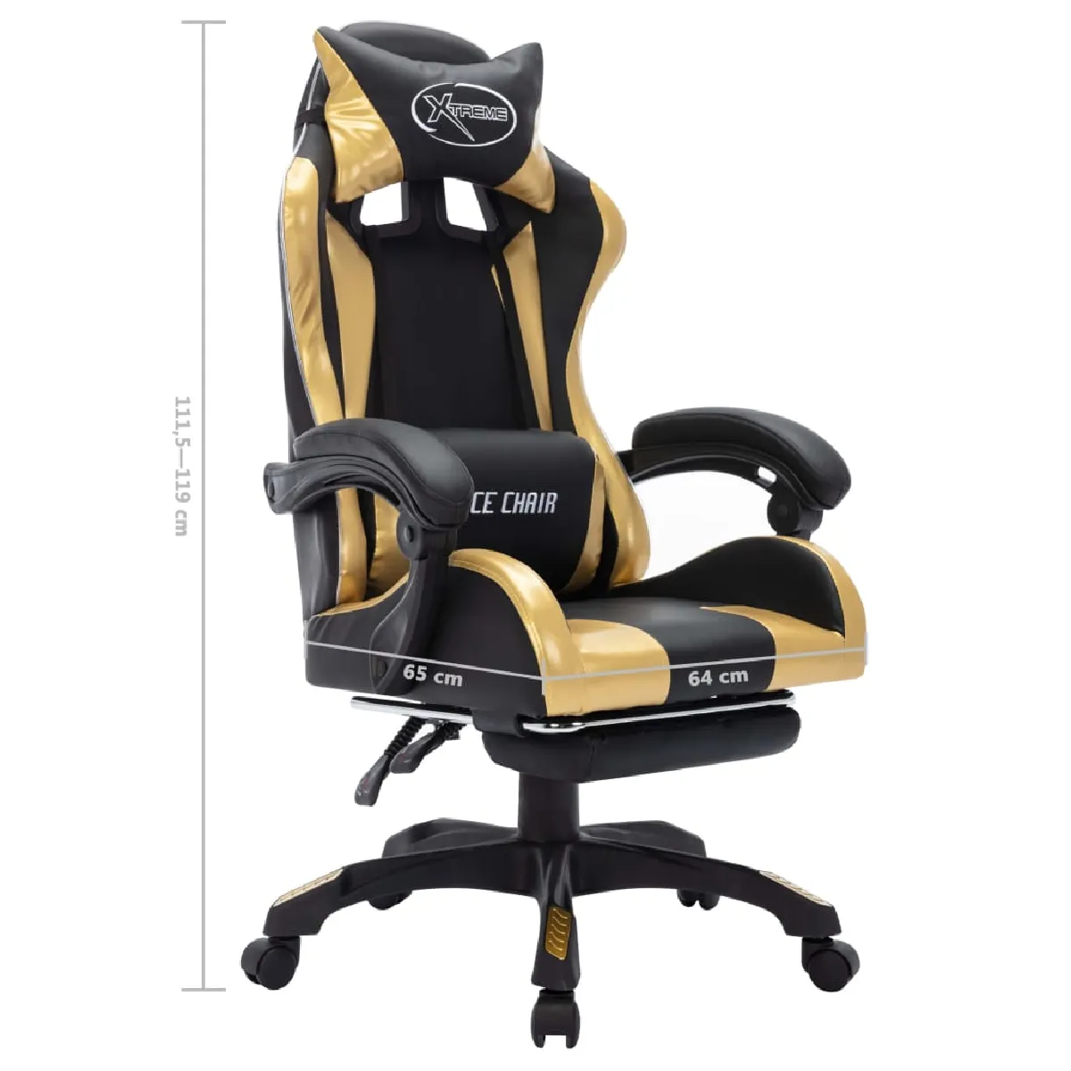 vidaXL Fauteuil de jeux vidéo
