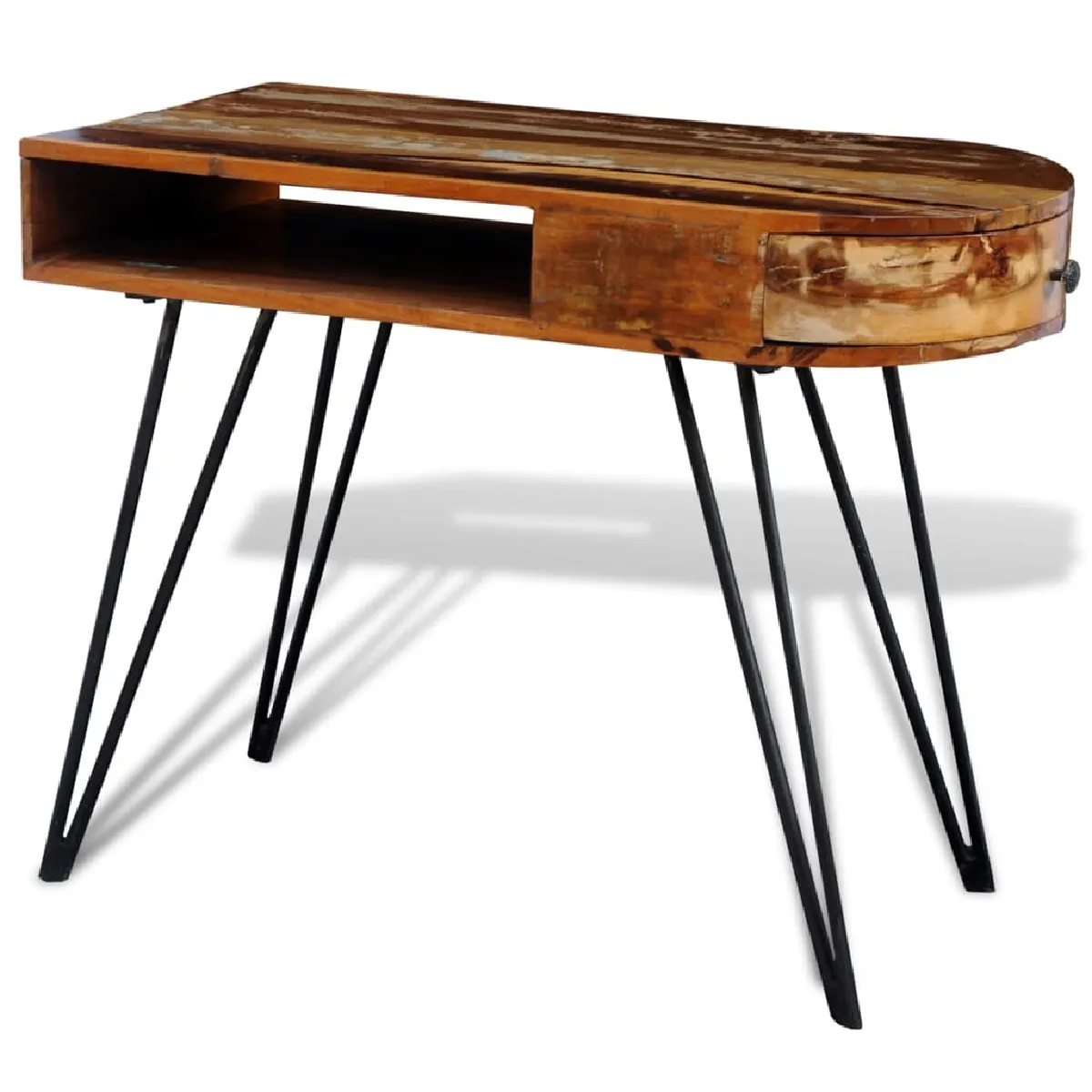 VidaXL Bureau avec pieds en fer