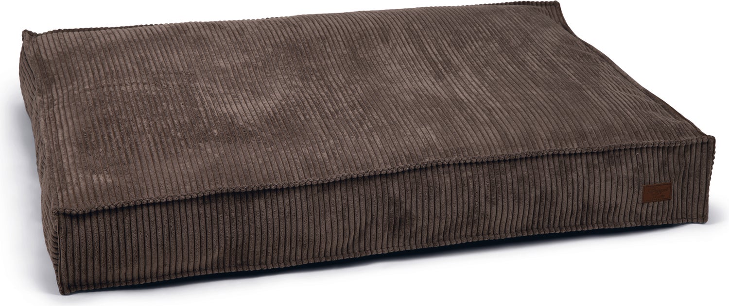 Designed by Lotte hondenkussen Ribbed bruin 120 x 80 x 15 cm