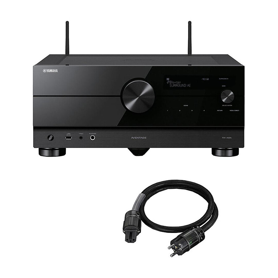 Yamaha RX-A8A Noir + Real Cable CHAMBORD (1.5 m)
