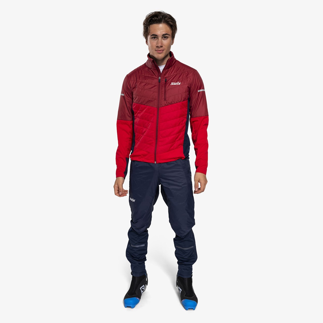 Swix Dynamic Hybrid Insulated Jacket Rhubarb Red/Swix Red