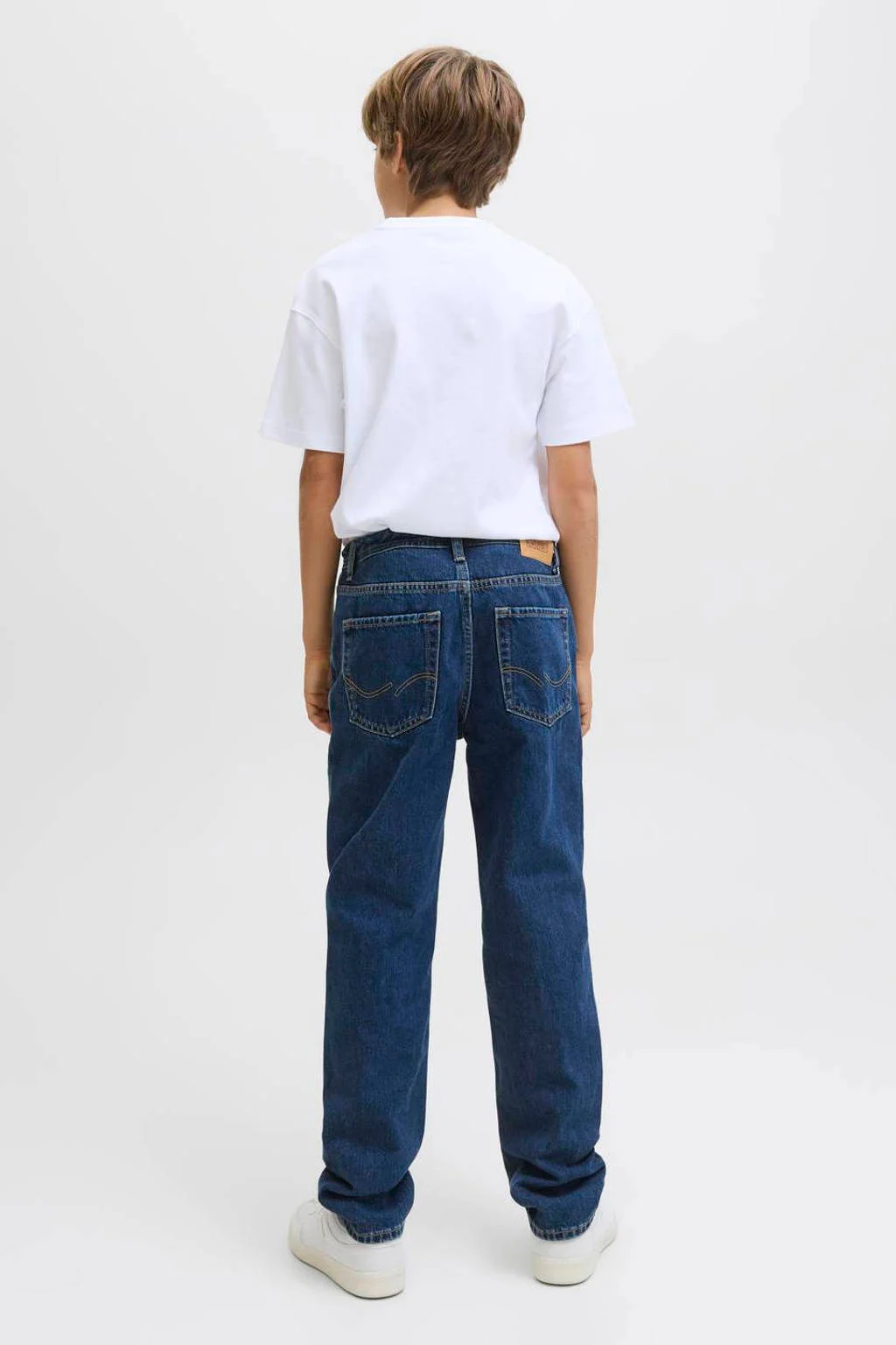 JACK & JONES JUNIOR regular waist regular fit jeans dark blue denim