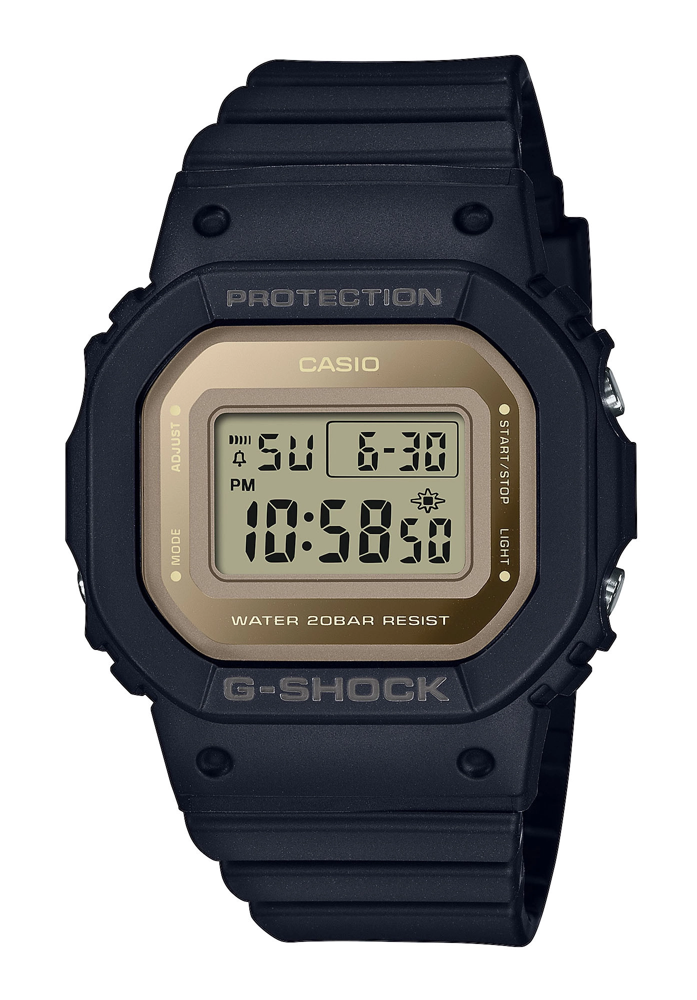 Casio G-Shock Damenuhr Metallic Accent Colors Schwarz